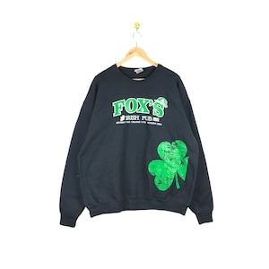 Vintage Fox’s Sweatshirt / Jumper Pulllover / Irish Pub / XL Size