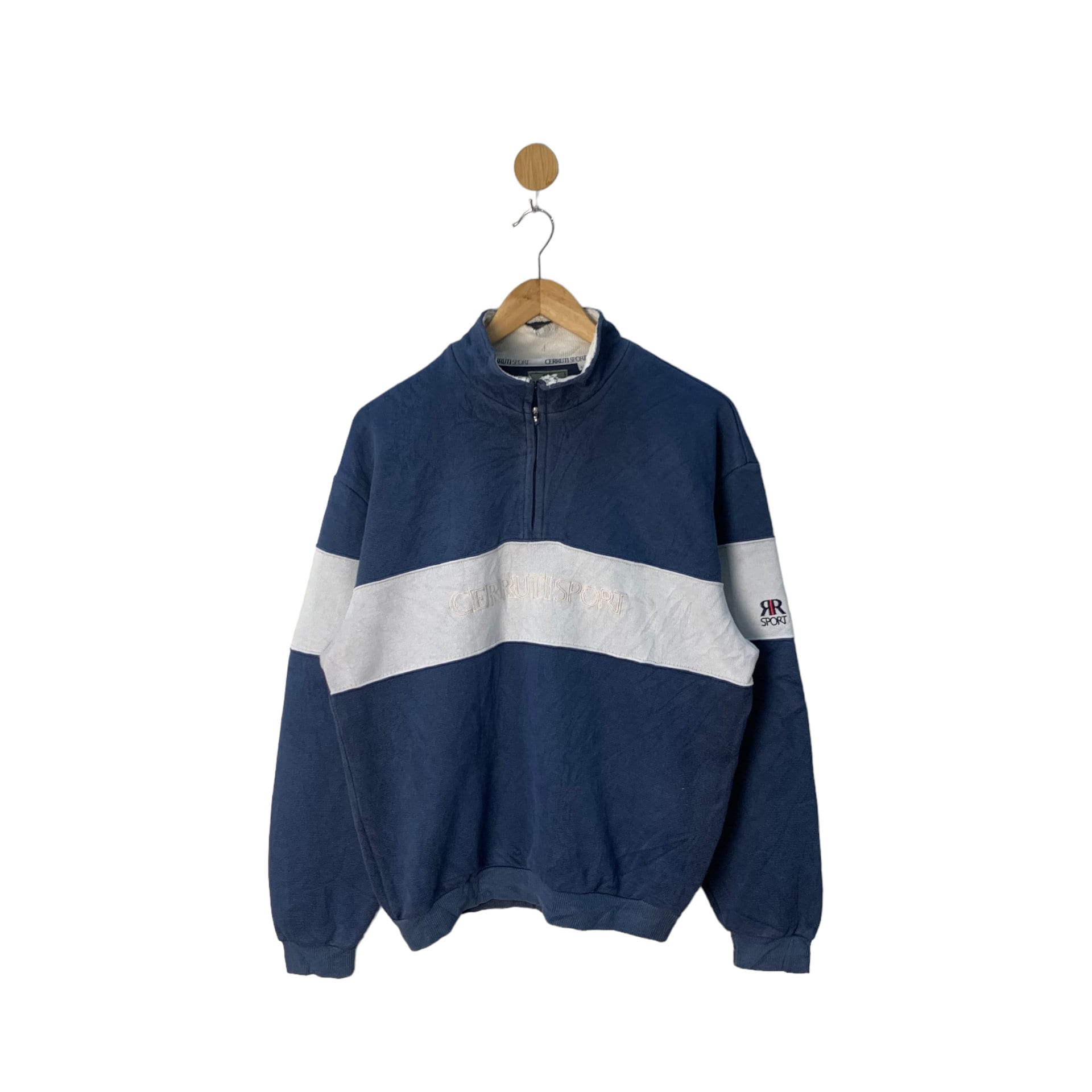 CHRONOIZM ⭐︎HALF ZIP SWEAT Vintage Cerruti Sport Sweatshirt Sweater Half Zip Cerruti