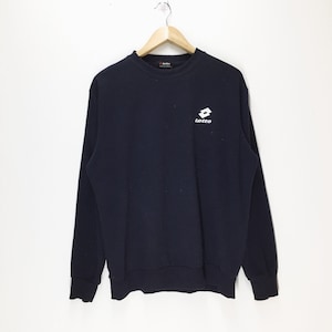 Rare Vintage Lotto Sweatshirt Jumper Pullover Crewneck Sportswear Lotto Sweater Black Large Size Sweatshirts