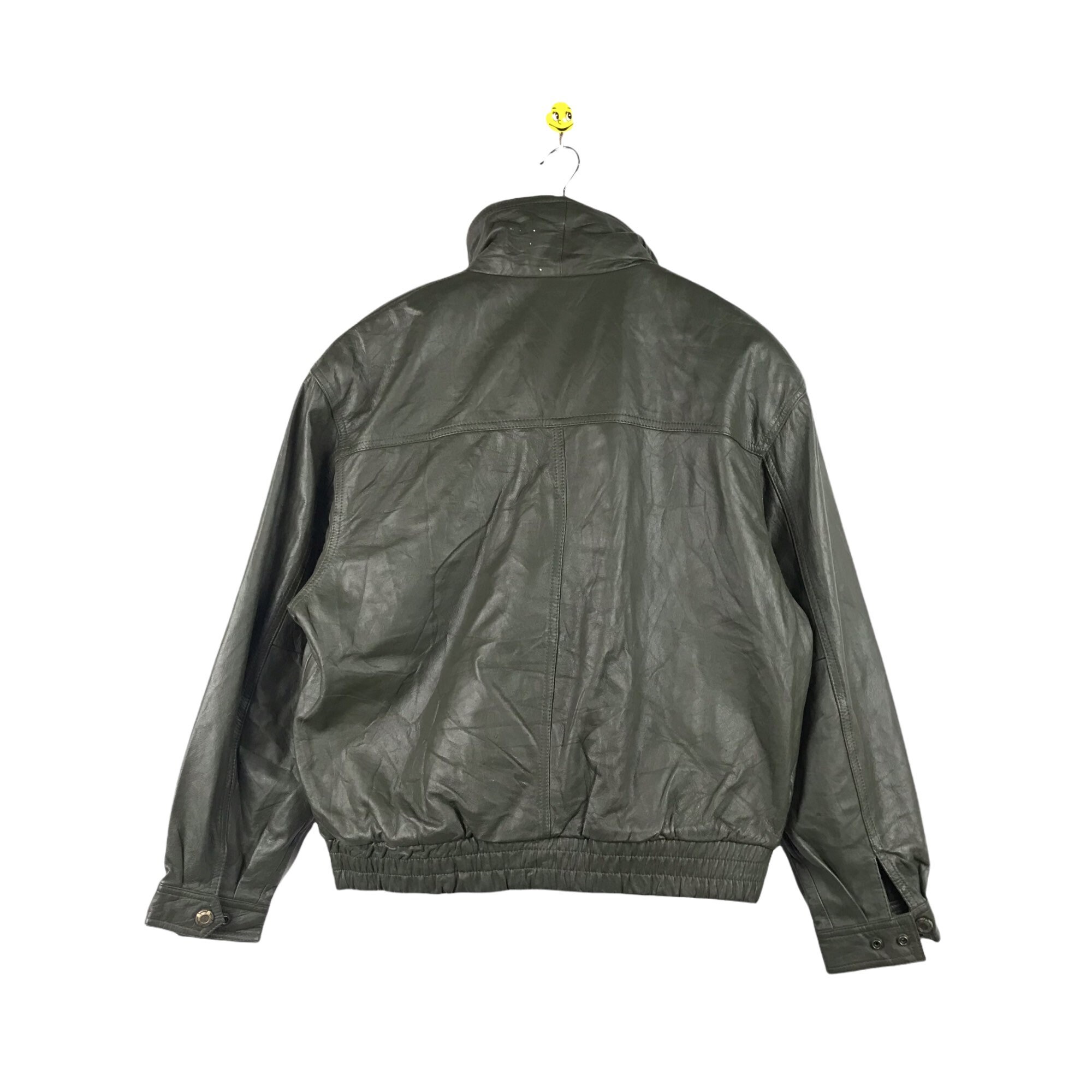 Vintage Retro 90's Oldschool 80's Leather Jacket / Edimangiare