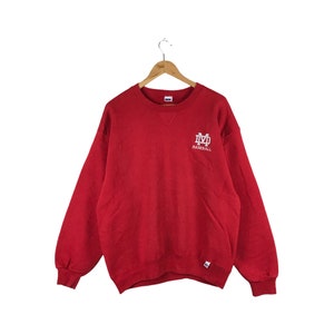 Rare Vintage Russell Athletic Sweatshirt / baseball Sweatshirt / Jumper Pullover Crewneck / red Shirt / large