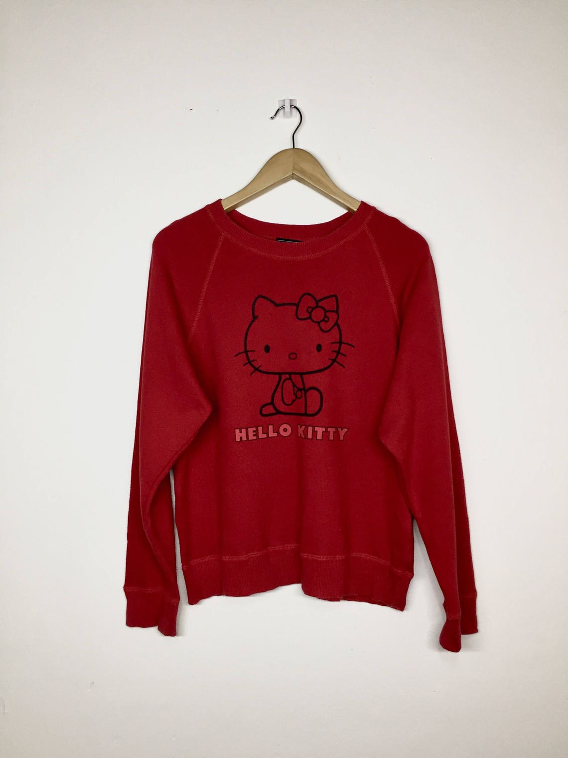 Hello Kitty Sweatshirt / Red Colour / Cartoon Sweatshirt / - Etsy