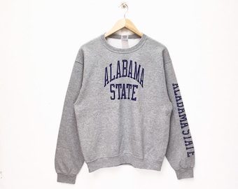 Rare Vintage Alabama State University Sweatshirt / Academy University / ASU / Sportswear / Rare Jumper University Medium Size