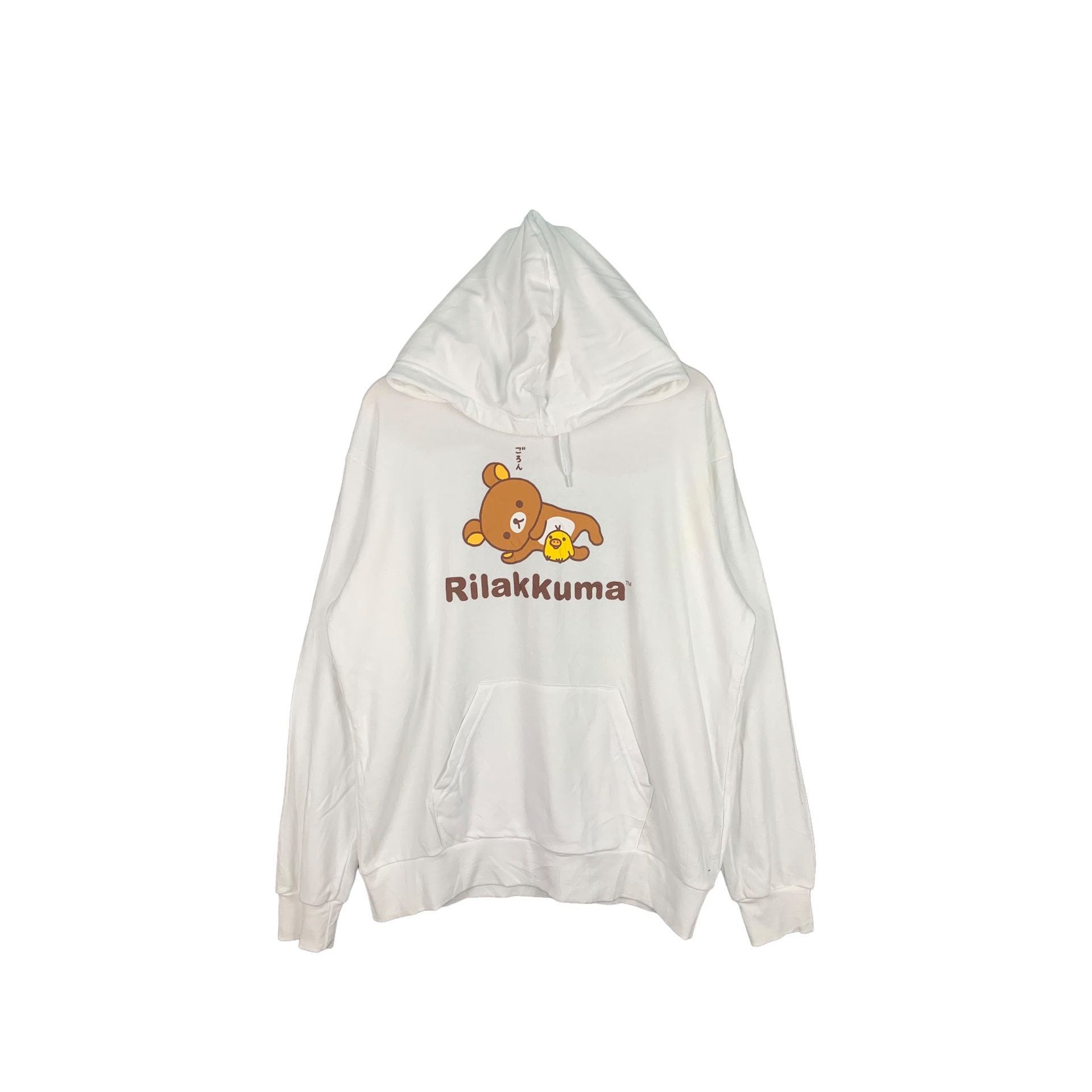 Rare Vintage Rilakkuma Hoodies Sweatshirt Cartoon White Hoodies Shirt Etsy UK