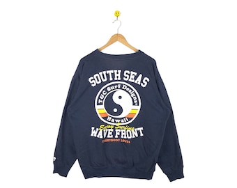 Vintage TNC Sweatshirt / T and C / T&c Surfing Medium / Surfwear / Surfing / Hawaii beach surfboard Large Size