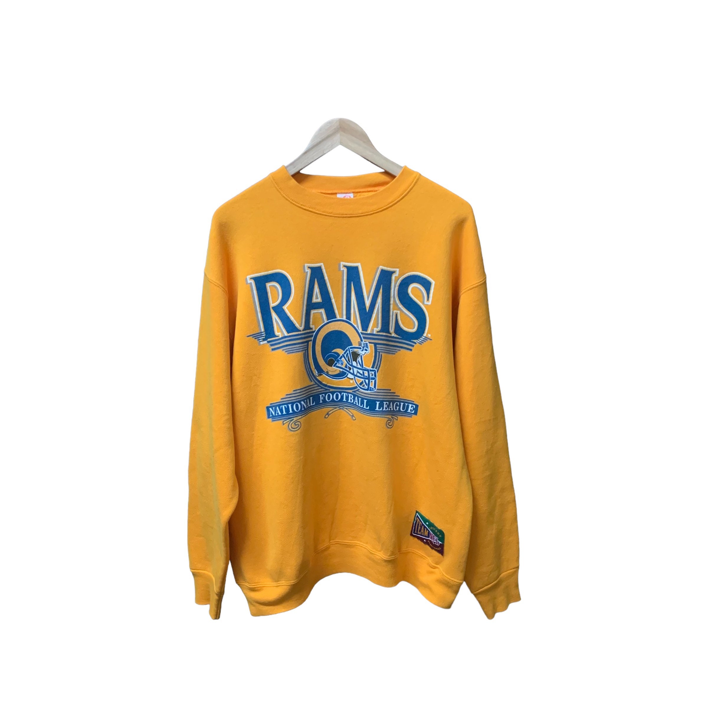 Vintage St.Louis Rams Sweater Adult Medium Blue Long Sleeve Hoodie