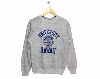 Rare Vintage University Hawaii Sweatshirt / Jumper Pullover Crewneck / University Jumper / Small Size