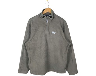 Vintage 90s Gap Fleece Hoodie: Big Logo Sweatshirt (large) - Etsy