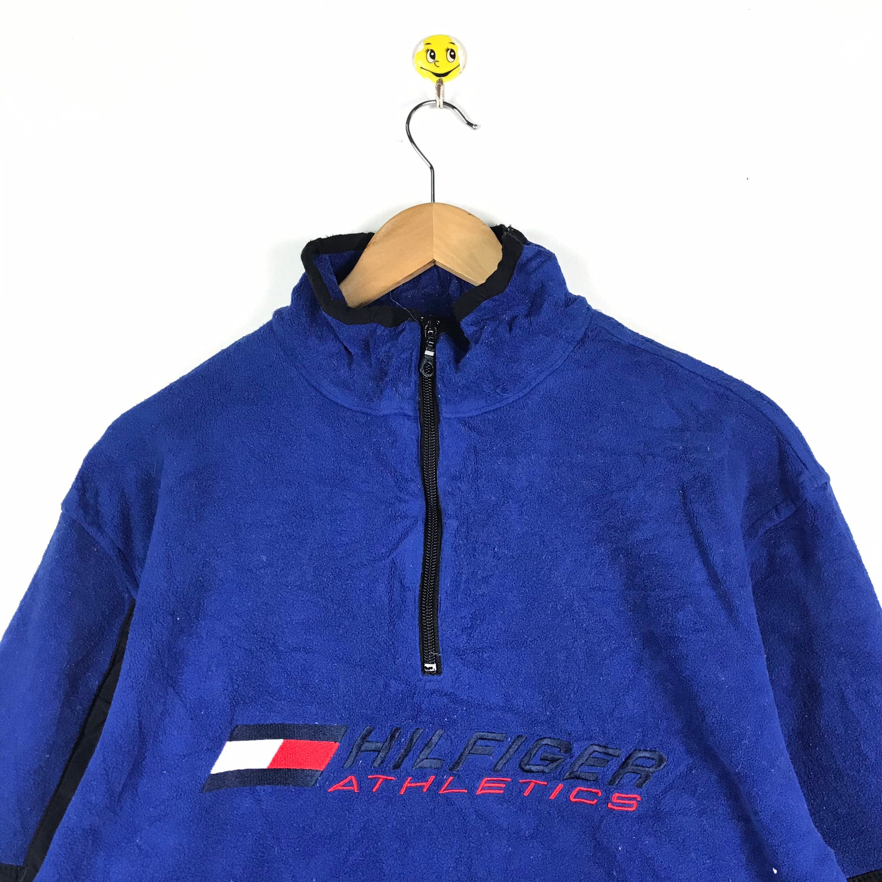 punklabi88 Rare Vintage Tommy Hilfiger Fleece Sweatshirt / 90s / Nice Condition / Spellout Tommy Big Logo Sweatshirt / Medium Size