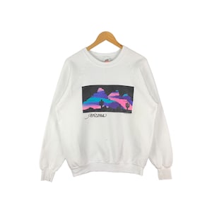 Vintage University Of Arizona X Fruit Of The Loam Moletom jumper pulôver com gola redonda tamanho médio