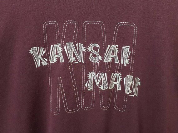 Rare Kansai Yamamoto Sweatshirt Spellout Big Logo… - image 3