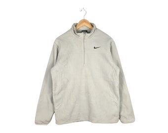 Rare Felpa vintage Nike in pile / Felpa Nike / Sportswear / Nike Swoosh / Felpa Nike / Nike grigia Taglia media