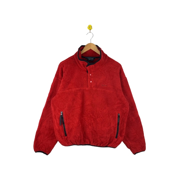 Vintage Woolrich Fleece Sweater Sweatshirt / Jumper / Button / small