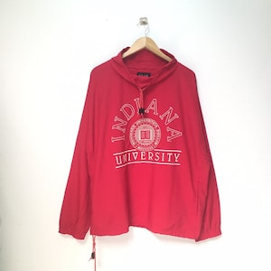 Rare Vintage University Indiana Windbreaker / University Indiana Sweater / 90s Indiana University Medium size image 1