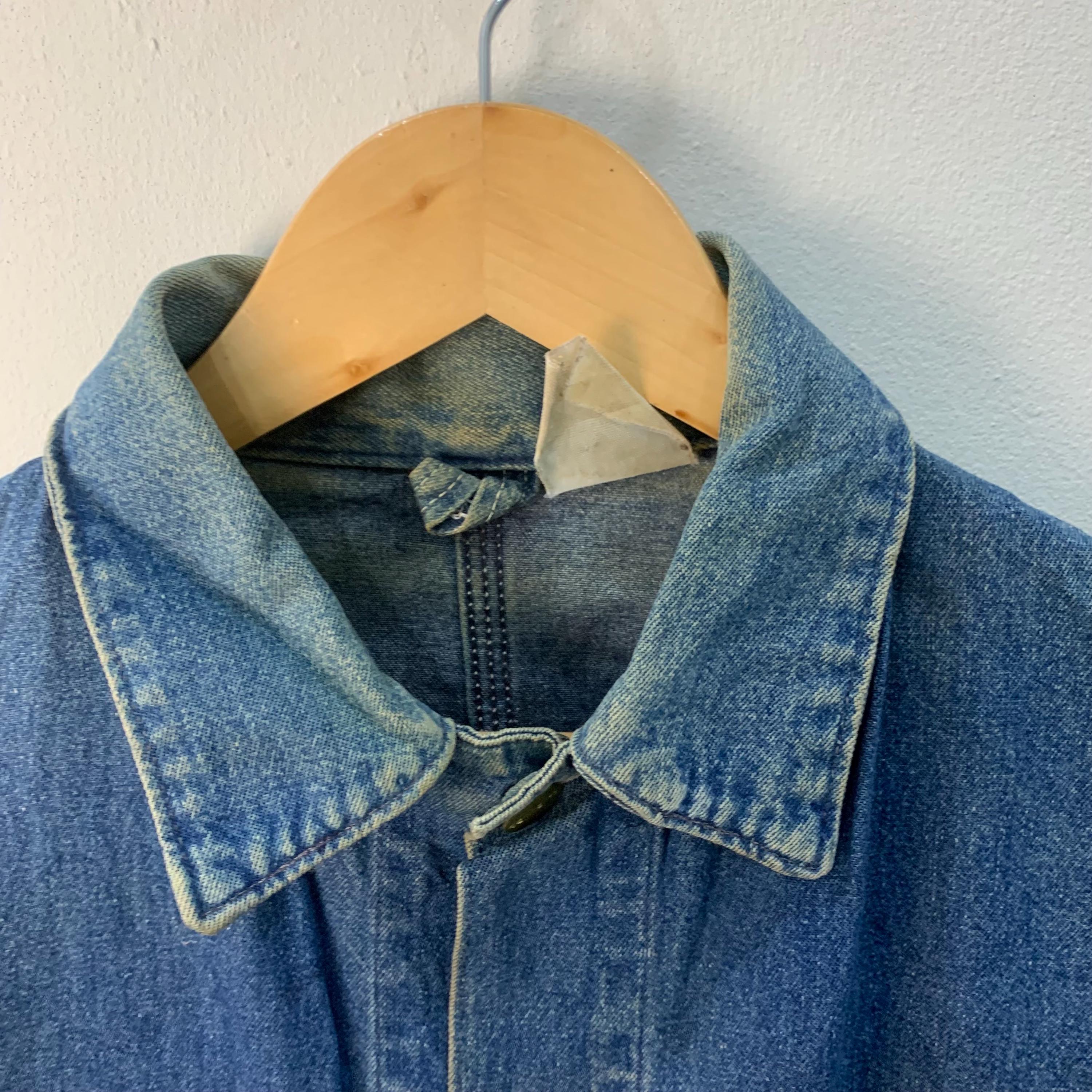 Rare Vintage Carhartt Jeans Jacket Blue Jeans Multipocket Denim