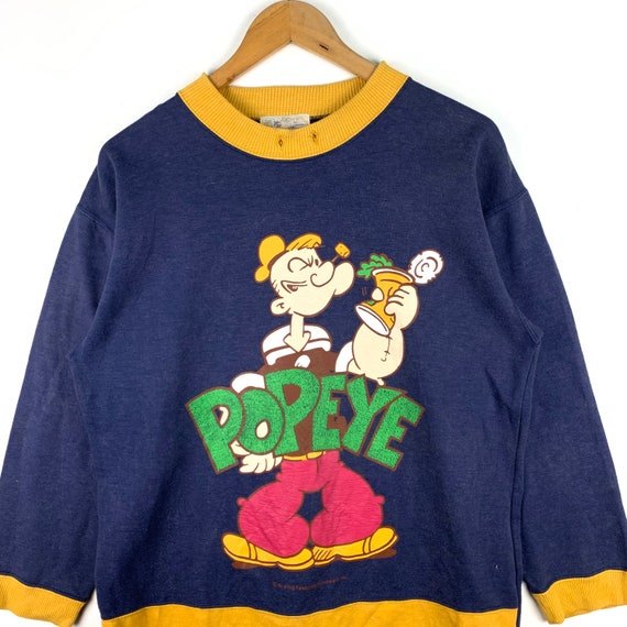 Rare Vintage Popeye Sweatshirt / Cartoon Vintage … - image 5