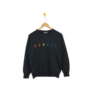 Rara felpa Vintage Marvel / Iron Man / Captain America / Hulk / Avengers Team / Felpa Jumper Pullover taglia piccola