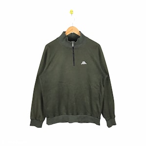 Rare Vintage Kappa Sweater Half Zipper Up / Kappa Half Zipper / Kappa Jacket / 90s Kappa Side Tape / Medium