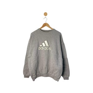 Rare Vintage Adidas Striped Spellout Logo / Adidas Jumper / Green Sweatshirt / Excellent Condition Sweatshirt / Adidas Large