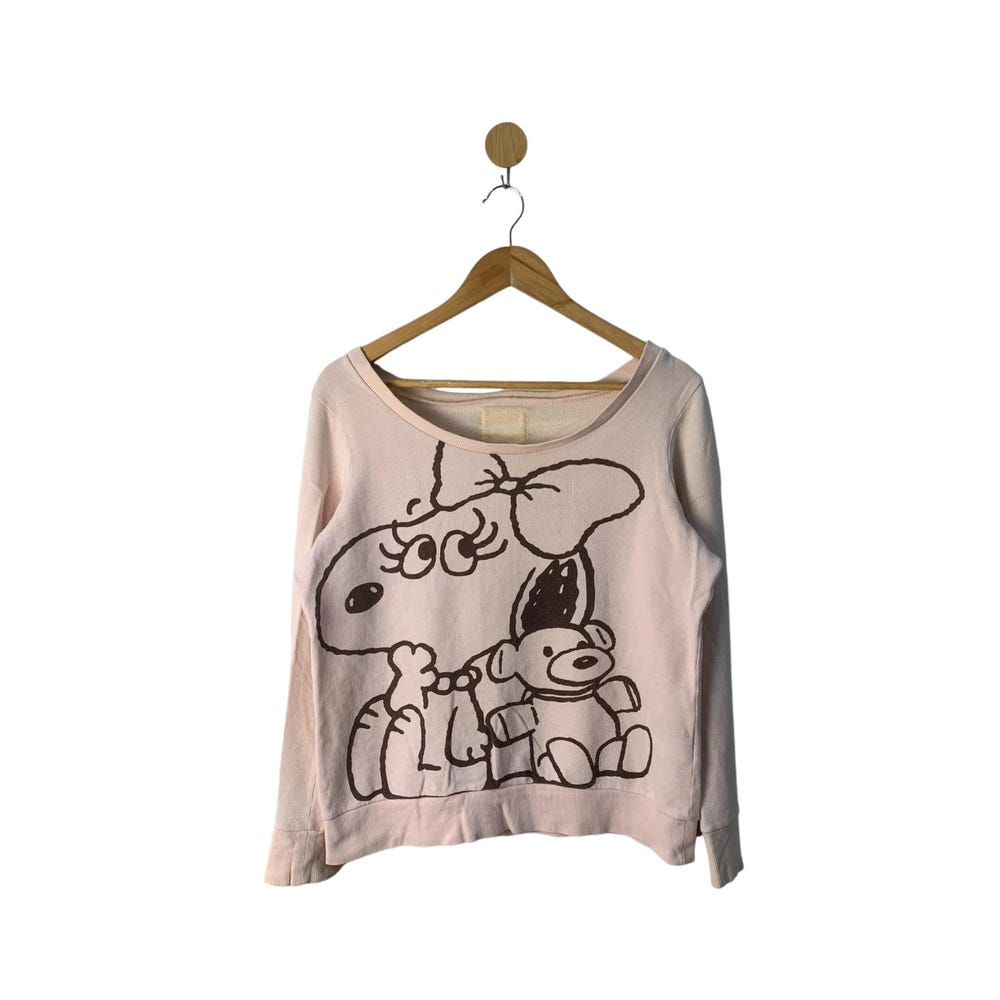Rare Vintage Snoopy Sweatshirt Peanuts Jumper / Cartoon Vintage / The Peanuts Sweatshirt / Sweatshirt / Small Women Size Shirtcanvas
