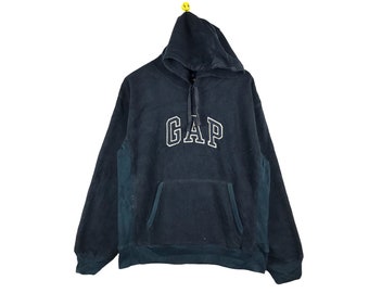 Rare Vintage Gap Fleece Hoodies Big Logo Sweatshirt / Jumper