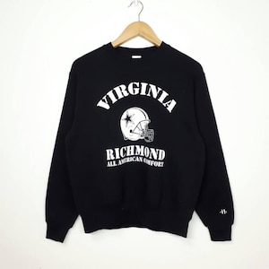 Vintage Virginia Richmond Sweatshirt / Jumper / American Football / Hanes Sweatshirt / Black Colour / Medium Size