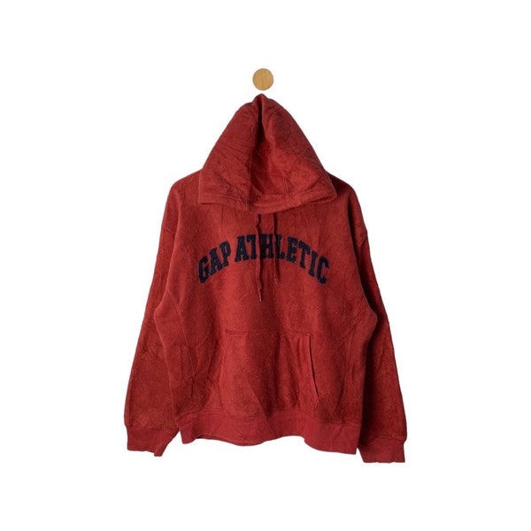 Rare Vintage Gap Fleece Hoodies Big Logo Sweatshirt / Jumper Pullover Hooded / Lifestyle Streetwear Sportswear / Gap Large Size