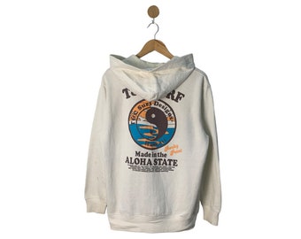 Rare Vintage Town And Country sudaderas con capucha Surfwear Surfbrand Aloha Hawaii sudadera sudaderas con cremallera tamaño mediano
