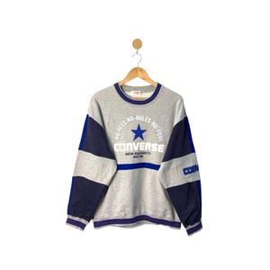 Converse 90s Sweatshirt | Rare Vintage Jumper | All Star Sportswear | USA Made | L Size
