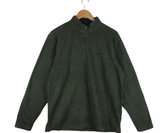 Rare felpa vintage Nike in pile / Felpa Nike / Abbigliamento sportivo / Nike Swoosh / Felpa Nike / verde Nike media