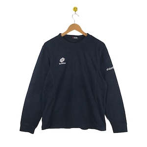 Vintage Lotto Fleece Jumpers Sweatshirt / Blue Colour / Sportwear / Lotto medium