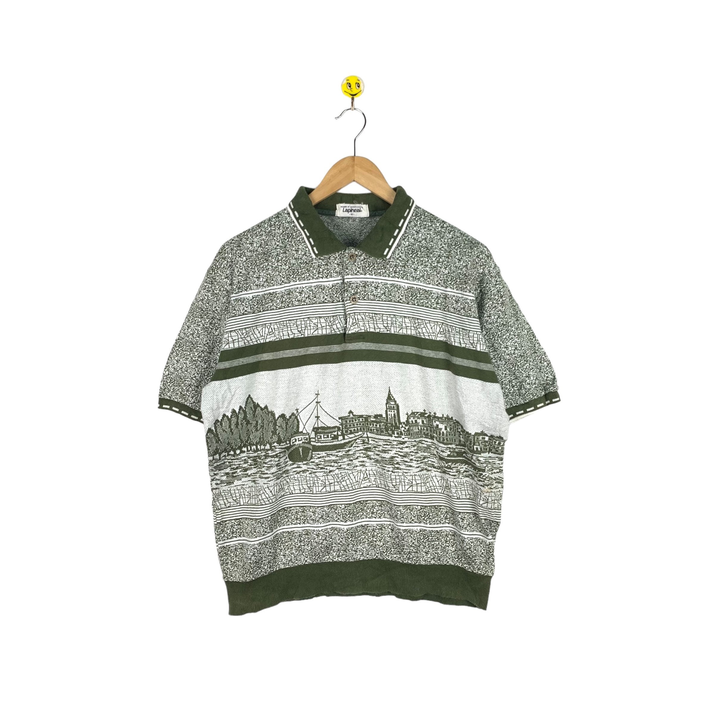 【2plan】vintage pocket label shirt Vintage 1970s/80s Munsingwear Grand Slam Long Sleeve Polo