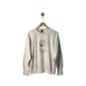 Rare Vintage Octopus Army Sweatshirt Jumper Pullover Crewneck Dog Cartoon Large Size