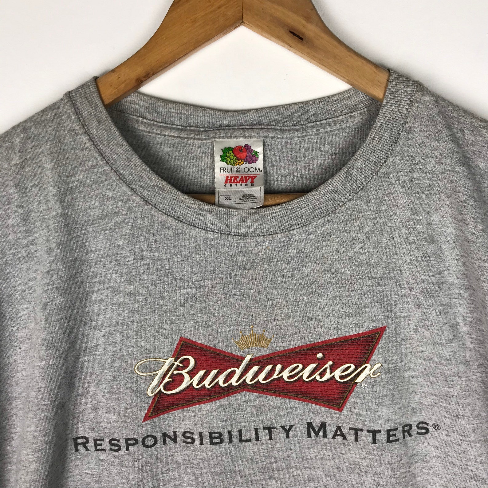 Vintage Budweiser T-shirt / 90s Budweiser Racing / Grey Shirt | Etsy