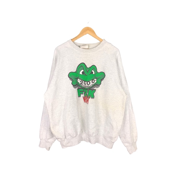 【希少】W&LTドット柄 スウェット ベスト 90s ヴィンテージ Rare Vintage F2K Webn Sweatshirt / 90s Cincinnati Sweatshirt X