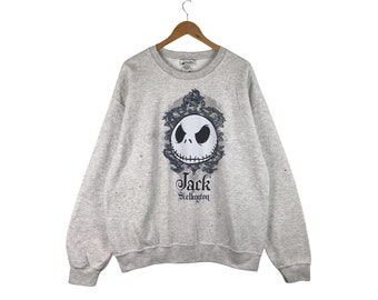 Sudadera Vintage Jack Skellington / Sudadera Disney / Pesadilla / Sudadera de Halloween Jumper retro 90's oldschool