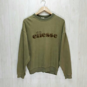 Rare Vintage Ellesse Sweatshirt / Embroidery Big Logo / Jumper Pullover / Crewneck / Ellesse Medium Size