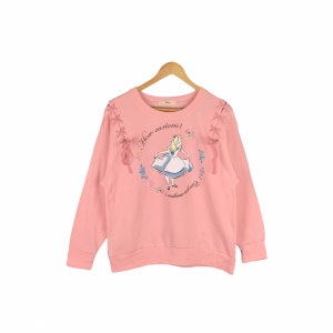 Rzadka zabytkowa bluza Alicja w Krainie Czarów / Disney / Koszulka Alicja / Vintage Cartoon / Kopciuszek / Królewna Śnieżka / Mały rozmiar