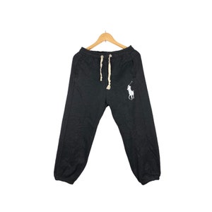 Vintage Ralph Lauren Sweatpants Small Pony Embroidery Pony Polo Ralph Lauren Striped 90s Large Size