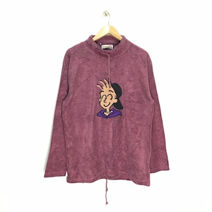 Rare Vintage Favorite Peter Sweatshirt / Maroon Colour / Cartoon 90s / peter large size