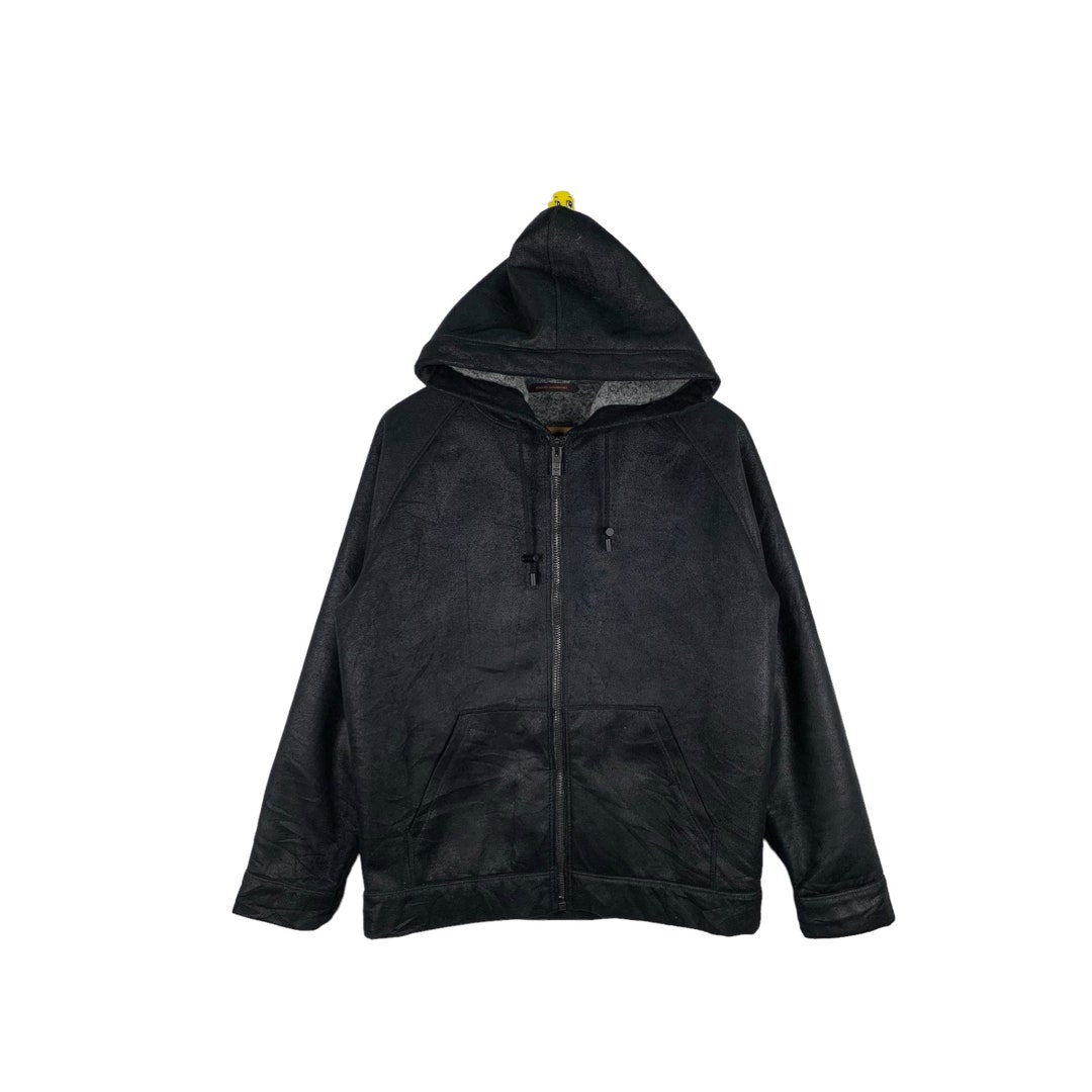 Rare Vintage Adolfo Dominguez Jacket Hoodies Sweater Zip Black