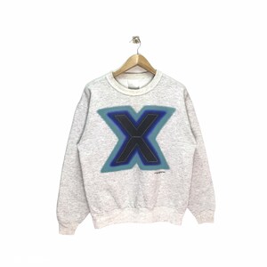 Rare Vintage Malcom X Sweatshirt / Crewneck Jumper Pullover Grey Sweatshirt 90s / Medium Size