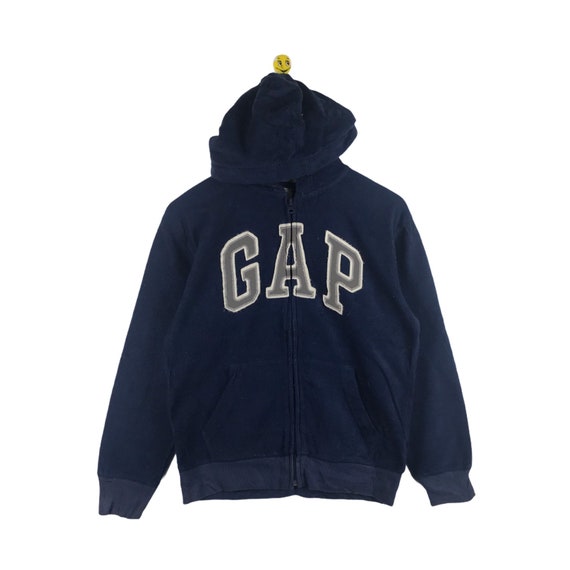 Rare Vintage Gap Fleece Hoodies Big Logo Sweatshirt Jumper