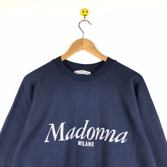 Rare Vintage Madonna Milano Sweatshirt Jumper Pullover Crewneck