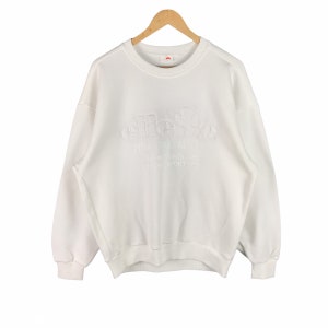 Vintage Ellesse Sweatshirt / Jumper / 90s Vintage / Embroidered Big Logo / Medium Fit Size