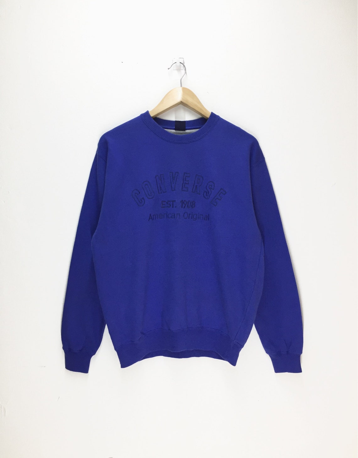 Rare Vintage Converse Sweatshirt Jumper / All Star / Blue Colour ...