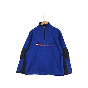 Rare Vintage Tommy Hilfiger Fleece Sweatshirt / 90s / Nice Condition / Spellout Tommy Big Logo Sweatshirt / medium size