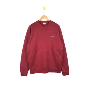 Rare Vintage Columbia Sweatshirt 90s Colombia Sweatshirt / Maroon Shirt / Jumper Pullover Crewneck / Columbia medium Size
