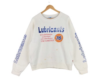 Rare Vintage 76 Lubricants Sweatshirt / Motor Oil / Motorsports / Sailing Gear / Sportswear small size