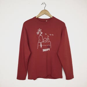 Rare Snoopy Sweatshirt Cartoon / Cacahuètes / Taille moyenne